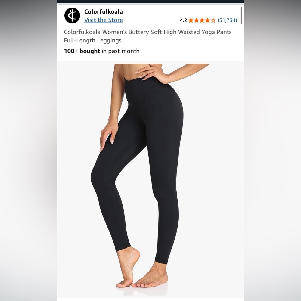 Colorfulkoala Women's Buttery Soft High Waisted Yoga Pants Full-Length Leggings